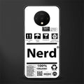 nerd white label glass case for oneplus 7t image