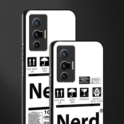 nerd white label glass case for vivo x70 image-2