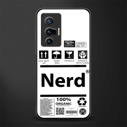 nerd white label glass case for vivo x70 image
