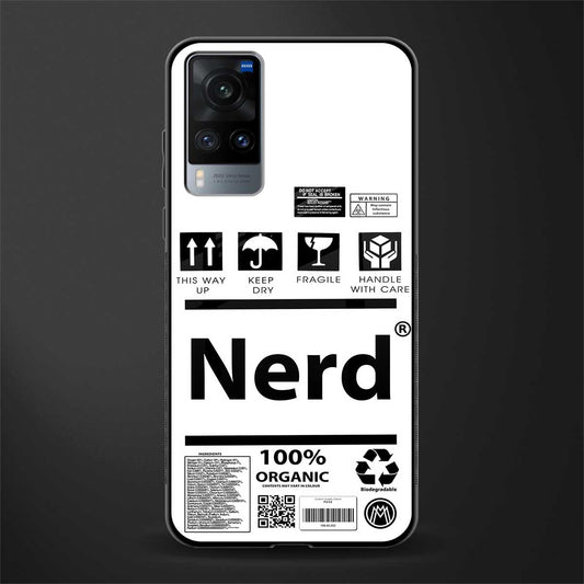 nerd white label glass case for vivo x60 image