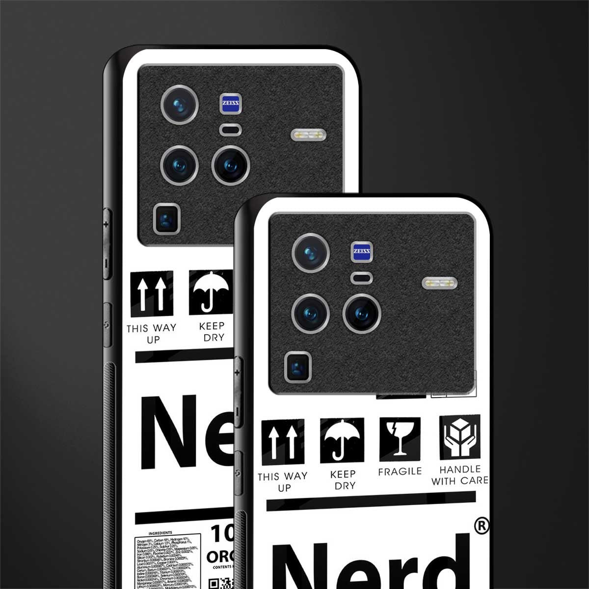 nerd white label glass case for vivo x80 pro 5g image-2