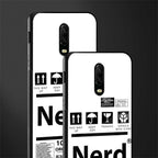 nerd white label glass case for oneplus 6t image-2