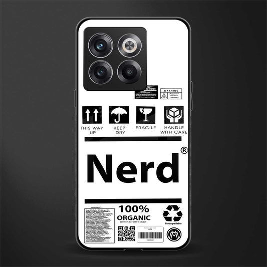 nerd white label back phone cover | glass case for oneplus 10t