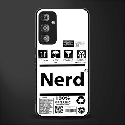 nerd white label back phone cover | glass case for samsung galaxy f23 5g