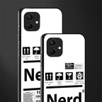 nerd white label back phone cover | glass case for samsung galaxy a04