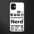 nerd white label back phone cover | glass case for samsung galaxy a04