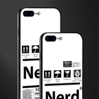 nerd white label glass case for iphone 7 plus image-2