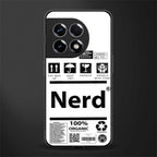 nerd white label back phone cover | glass case for oneplus 11r