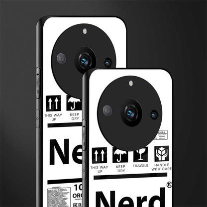nerd white label back phone cover | glass case for realme 11 pro 5g
