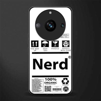 nerd white label back phone cover | glass case for realme 11 pro 5g