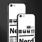 nerd white label glass case for iphone 6 plus image-2