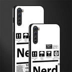 nerd white label glass case for oneplus nord ac2001 image-2
