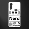 nerd white label glass case for oneplus nord ac2001 image