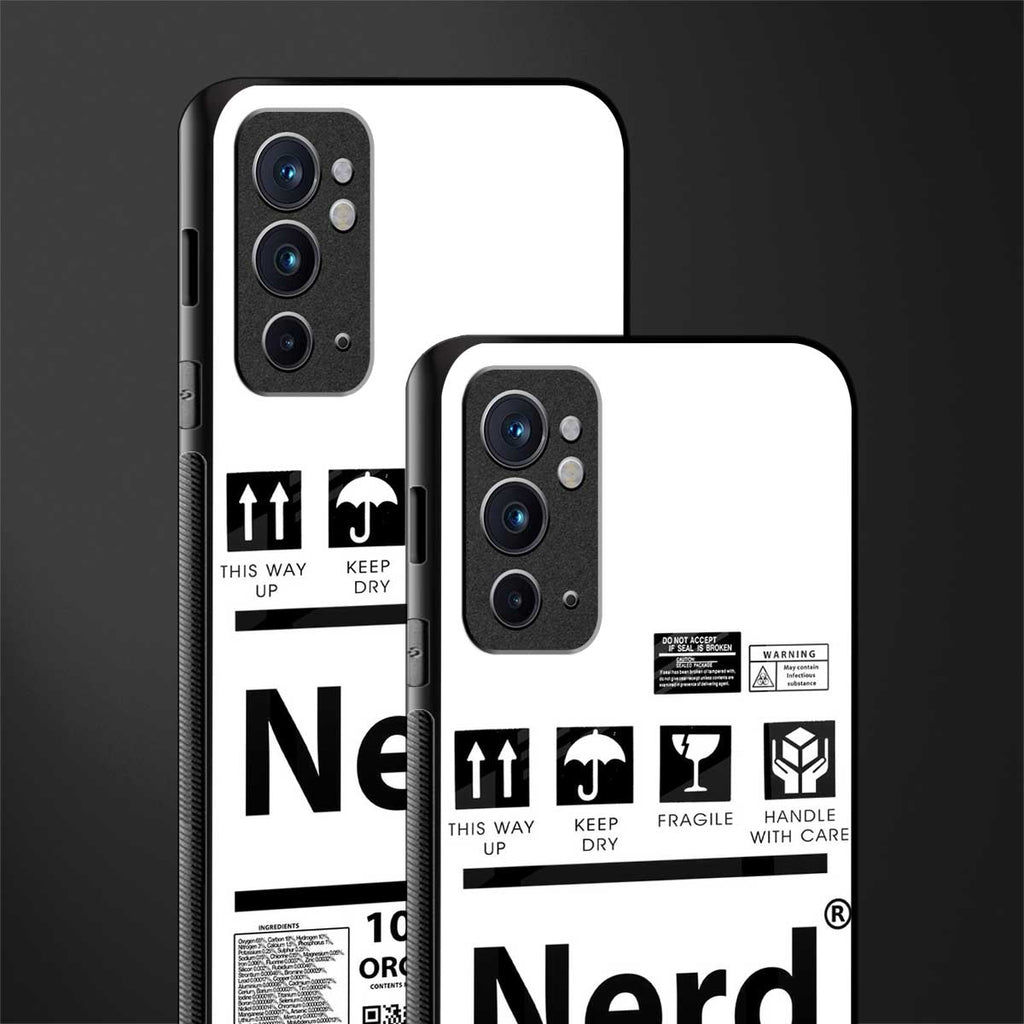 nerd white label glass case for oneplus 9rt image-2