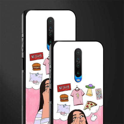netflix and chill glass case for poco x2 image-2