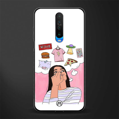 netflix and chill glass case for poco x2 image