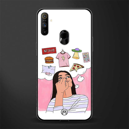 netflix and chill glass case for realme narzo 10a image