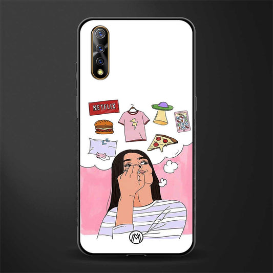 netflix and chill glass case for vivo z1x image