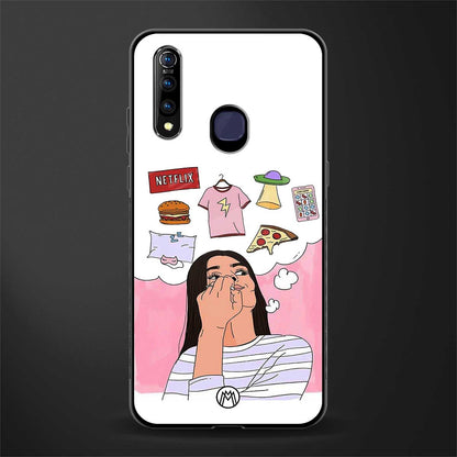 netflix and chill glass case for vivo z1 pro image