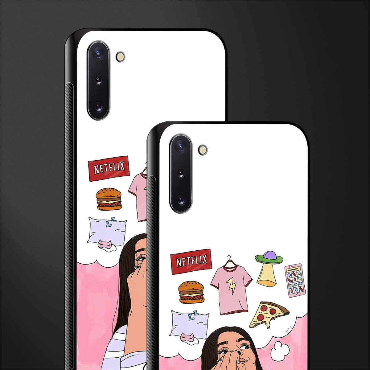 netflix and chill glass case for samsung galaxy note 10 image-2