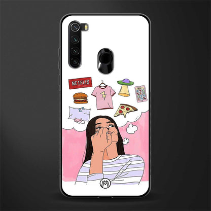 netflix and chill glass case for redmi note 8 image