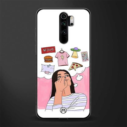 netflix and chill glass case for redmi note 8 pro image