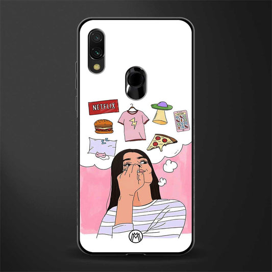 netflix and chill glass case for redmi note 7 pro image