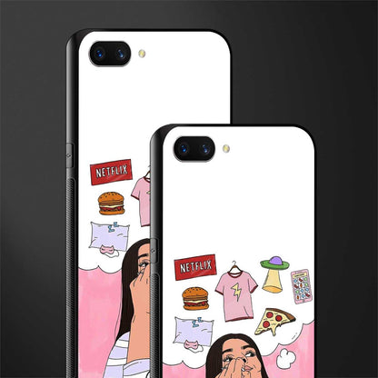 netflix and chill glass case for realme c1 image-2