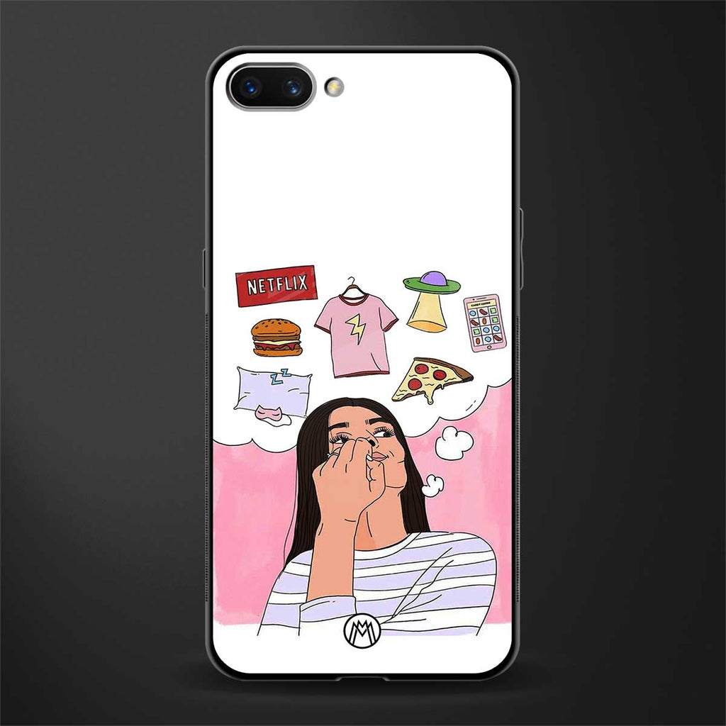 netflix and chill glass case for realme c1 image