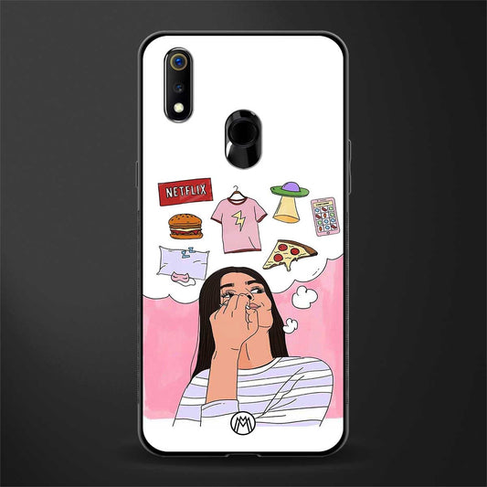 netflix and chill glass case for realme 3 pro image