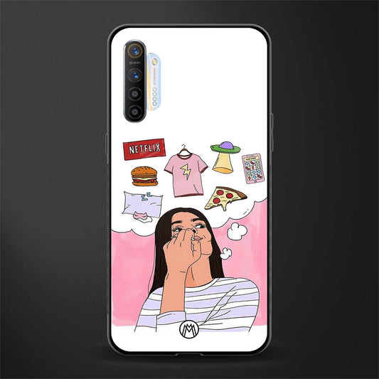 netflix and chill glass case for realme xt image