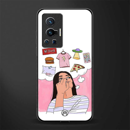 netflix and chill glass case for vivo x70 pro image