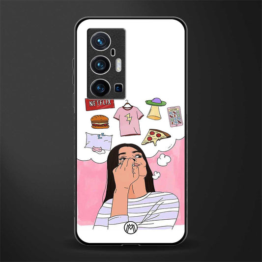 netflix and chill glass case for vivo x70 pro plus image