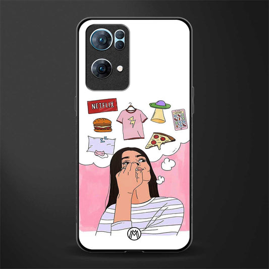 netflix and chill glass case for oppo reno7 pro 5g image