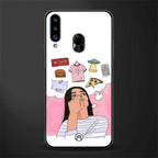 netflix and chill glass case for samsung galaxy a20s image