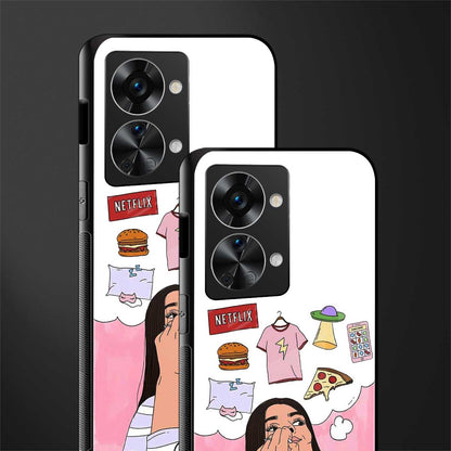 netflix and chill glass case for phone case | glass case for oneplus nord 2t 5g