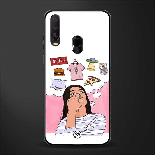 netflix and chill glass case for vivo y15 image