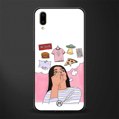 netflix and chill glass case for vivo v11 pro image
