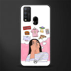 netflix and chill glass case for vivo y50 image