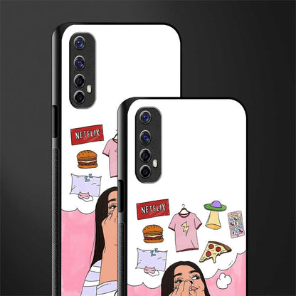 netflix and chill glass case for realme 7 image-2