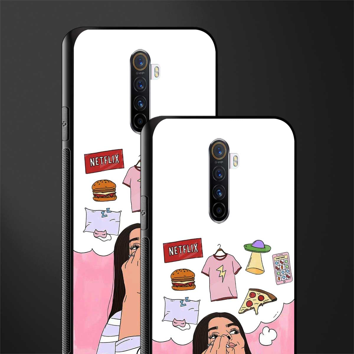 netflix and chill glass case for realme x2 pro image-2