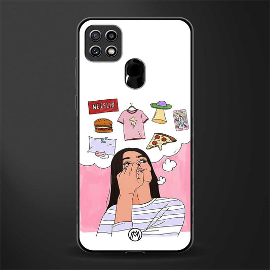 netflix and chill glass case for oppo a15s image
