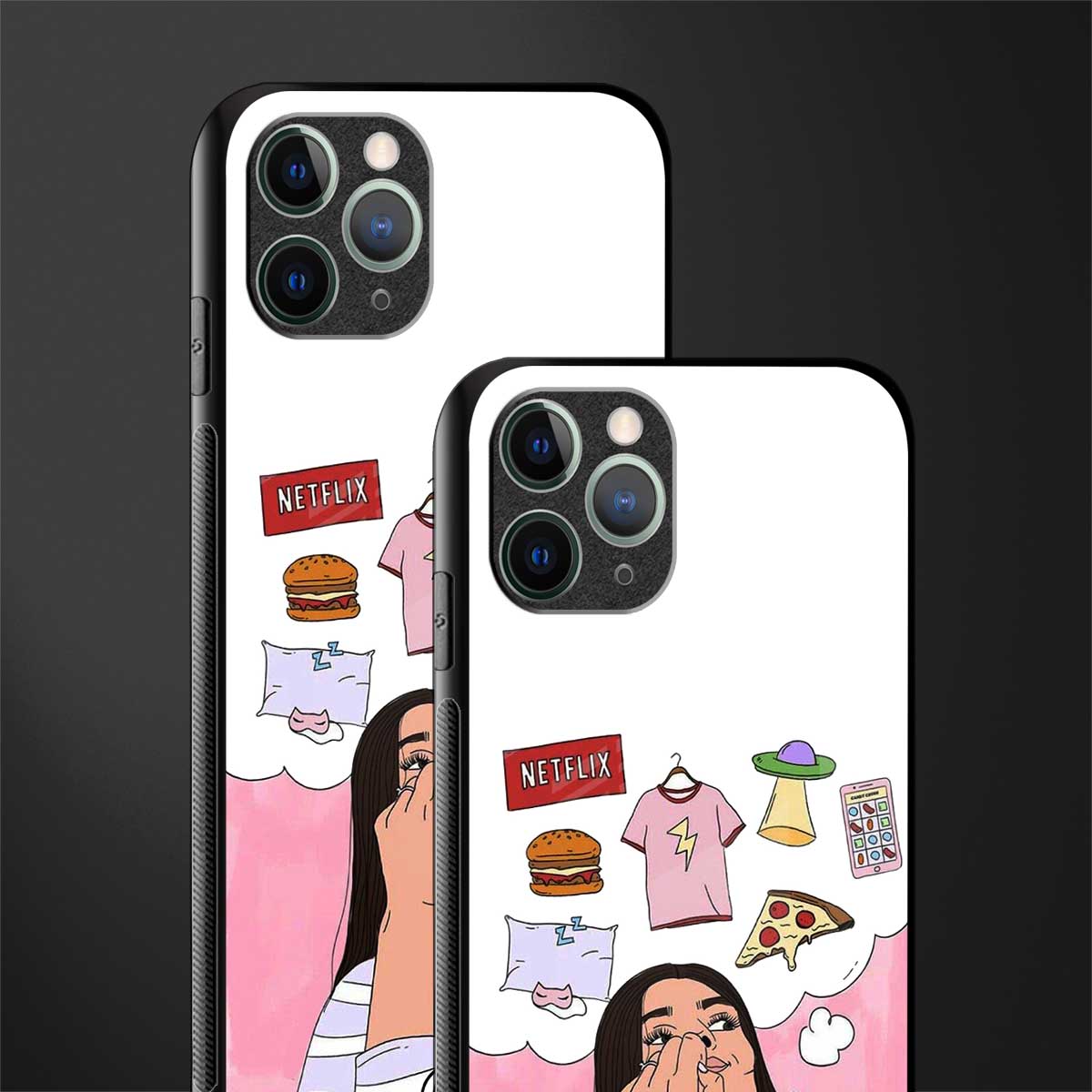 netflix and chill glass case for iphone 11 pro max image-2