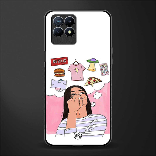 netflix and chill glass case for realme narzo 50 image
