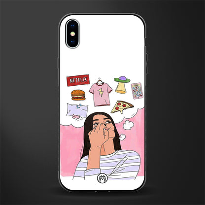 netflix and chill glass case for iphone xs max image