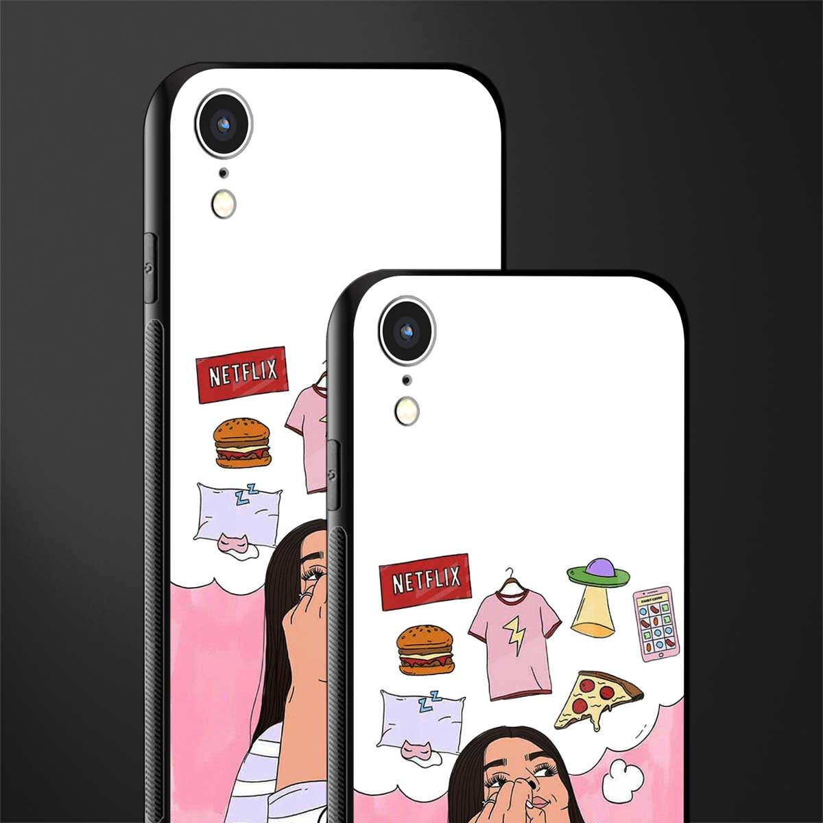 netflix and chill glass case for iphone xr image-2