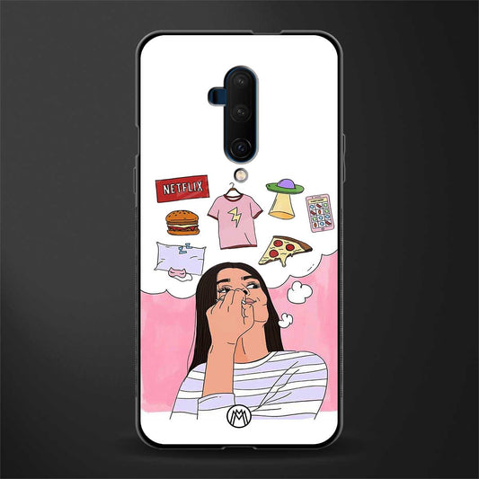 netflix and chill glass case for oneplus 7t pro image