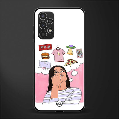 netflix and chill back phone cover | glass case for samsung galaxy a13 4g