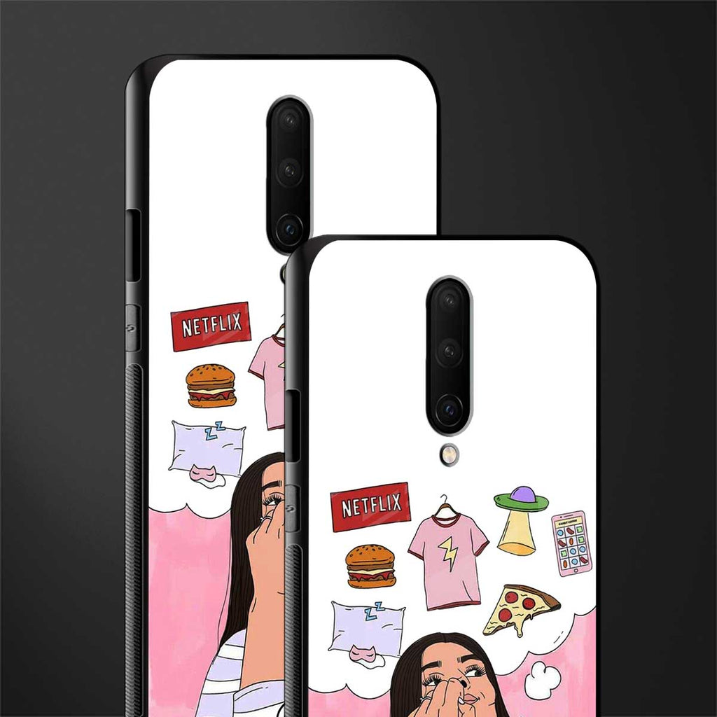 netflix and chill glass case for oneplus 7 pro image-2