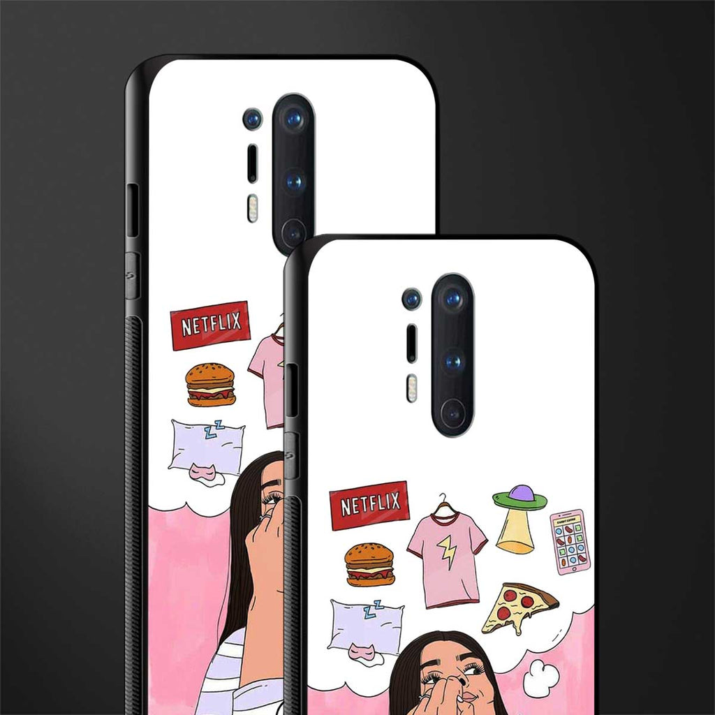 netflix and chill glass case for oneplus 8 pro image-2
